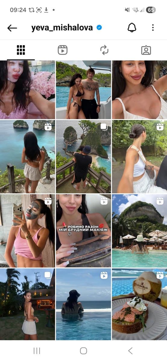 zdroj: IG Yevy Mishalové