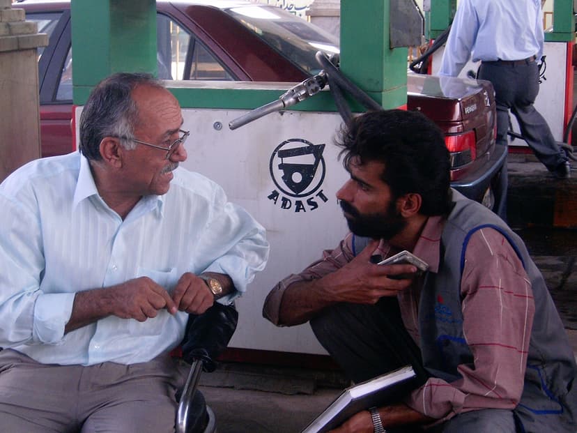 Na íránských čerpacích stanicích jsou dodnes loga československé firmy ADAST. @Markéta Kutilová