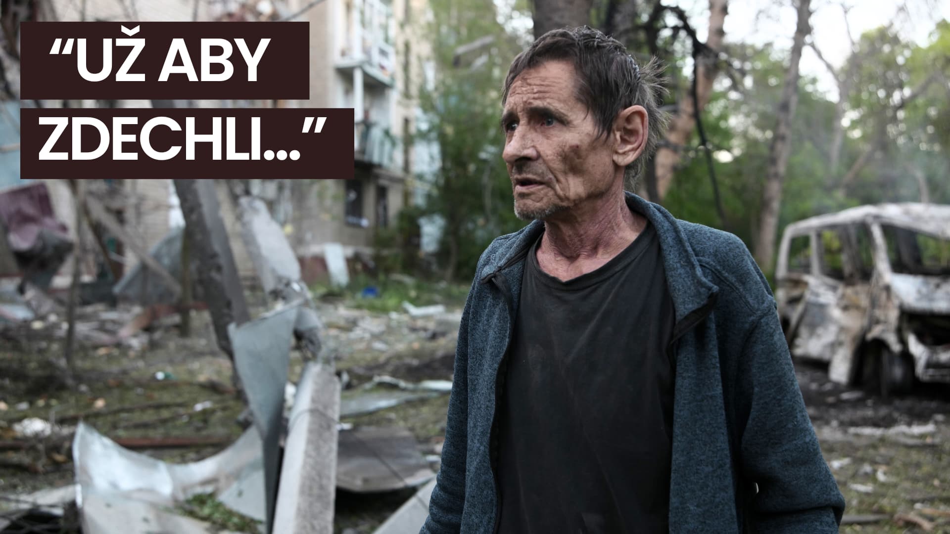 "Už aby zdechli..." Kramatorsk pod tlakem ruských bomb a dronů.